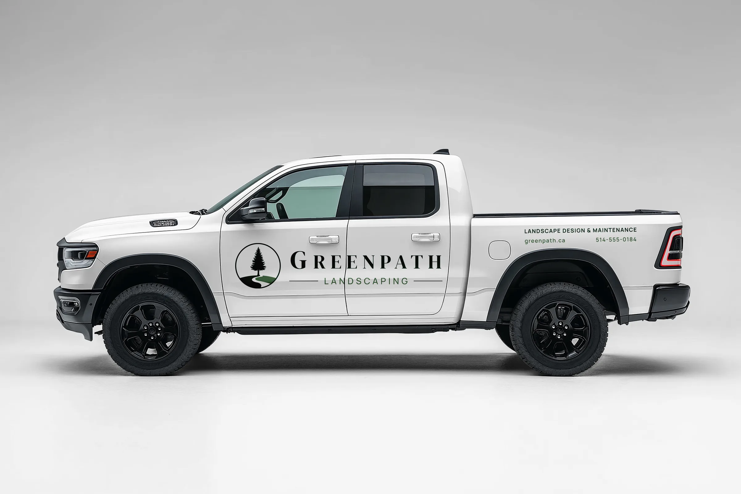 GreenPath Landscaping vehicle branding
